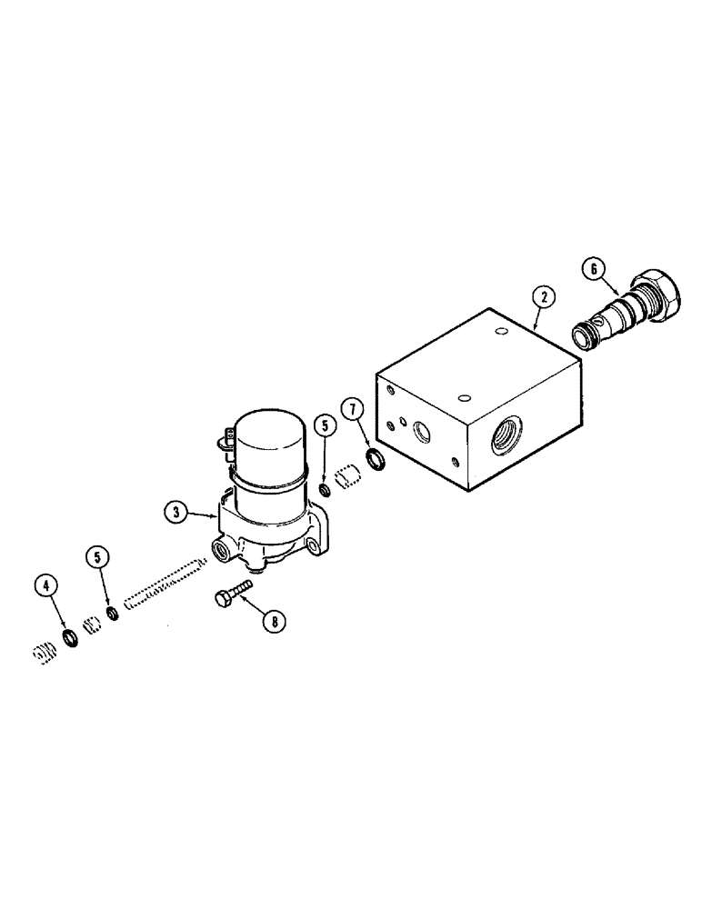 Схема запчастей Case IH 1020 - (8-30) - REEL DRIVE VALVE (08) - HYDRAULICS