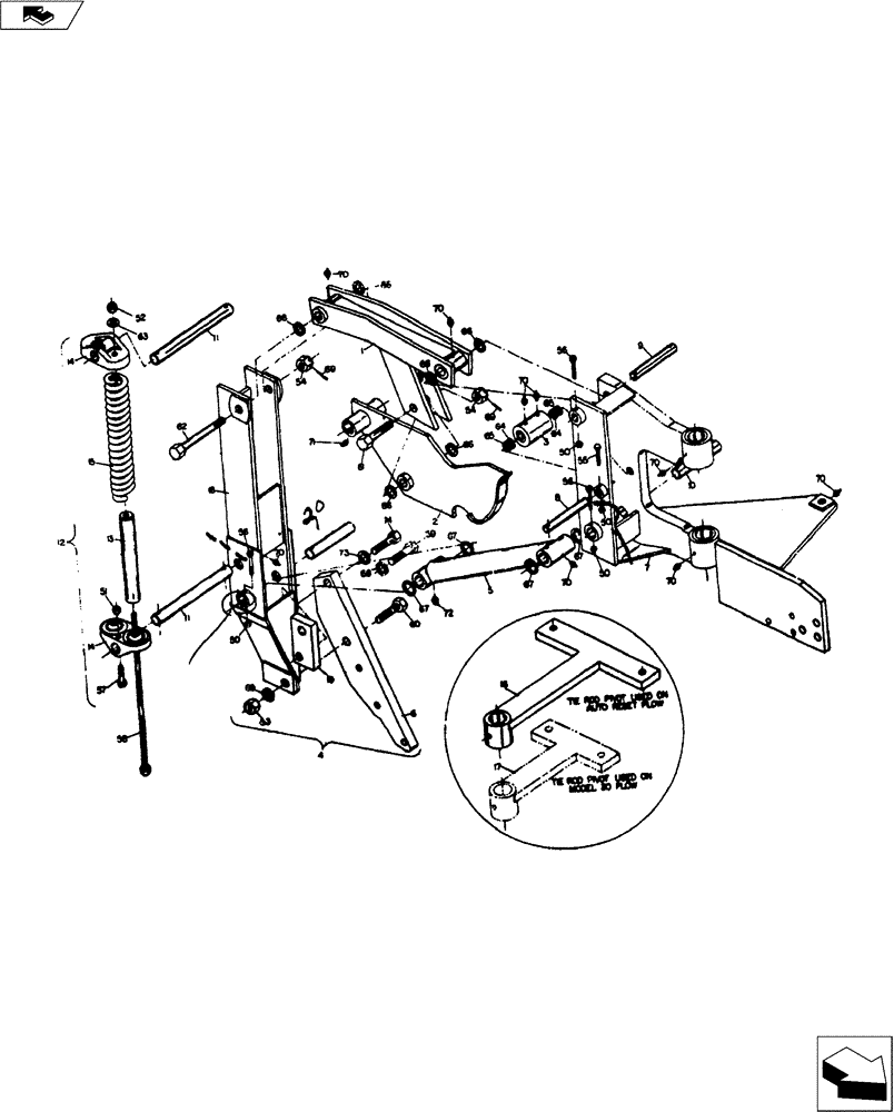 Схема запчастей Case IH 58C SERIES - (75.200.02) - AUTO RESET ASSEMBLY (75) - SOIL PREPARATION