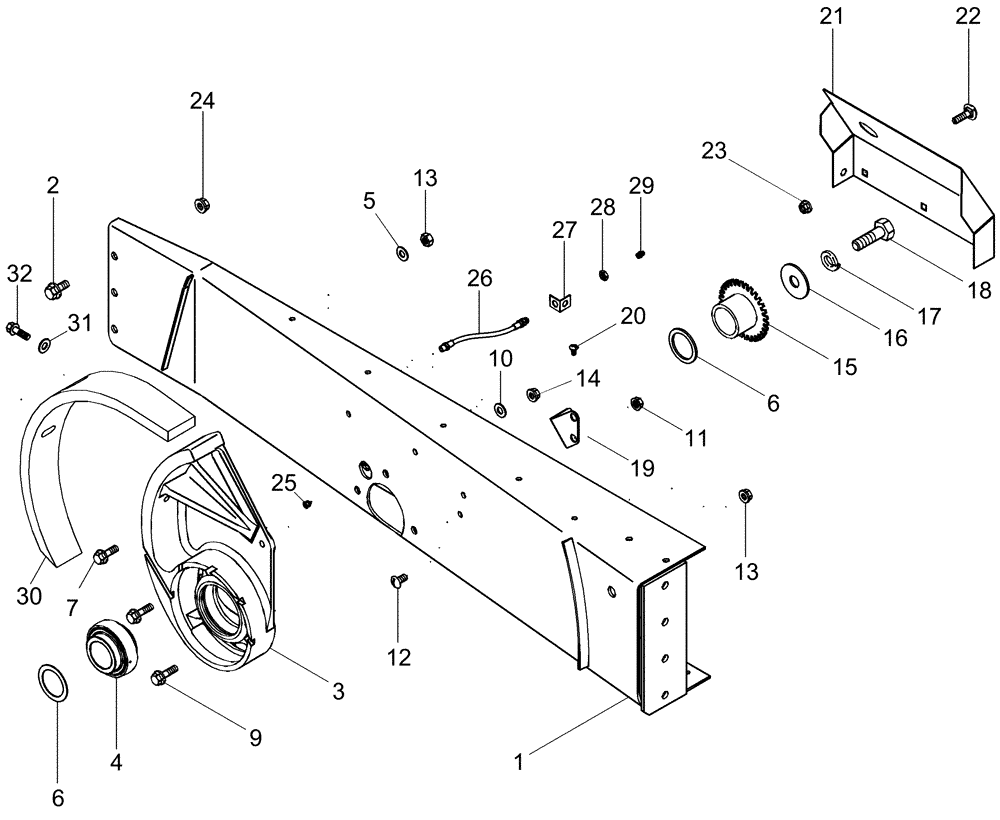 Схема запчастей Case IH 2388 - (09B-11) - ROTOR INSTALLATION PARTS - ASN HAJ303001 (14) - ROTOR, CONCANVES & SIEVE