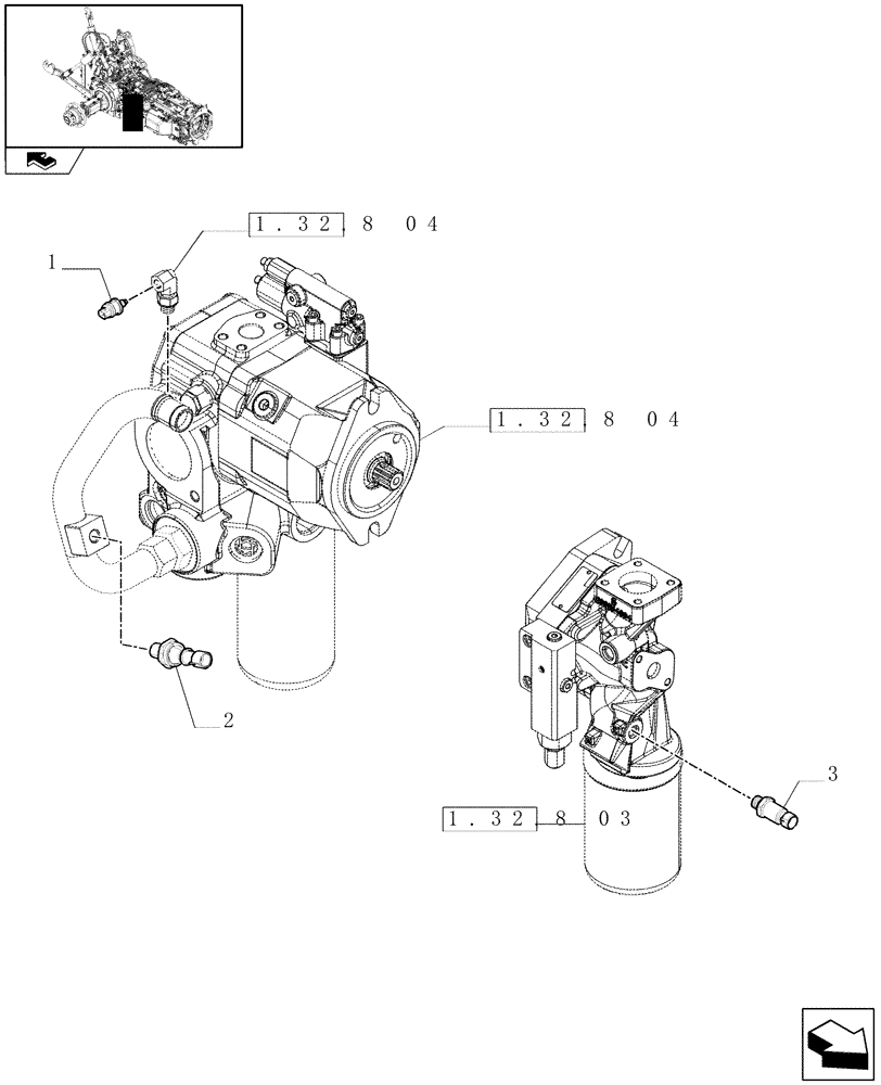 Схема запчастей Case IH PUMA 195 - (1.75.0[07]) - VANE PUMP SWITCH (06) - ELECTRICAL SYSTEMS