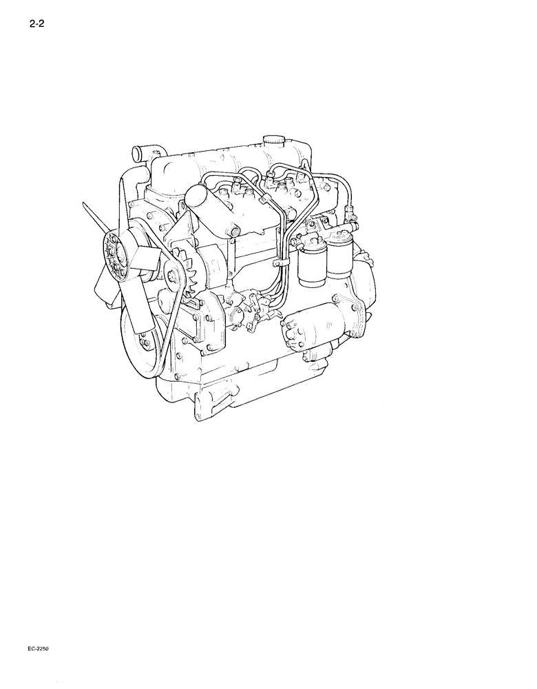 Схема запчастей Case IH 995 - (2-02) - SERVICE ENGINES, COMPLETE SERVICE ENGINE (02) - ENGINE