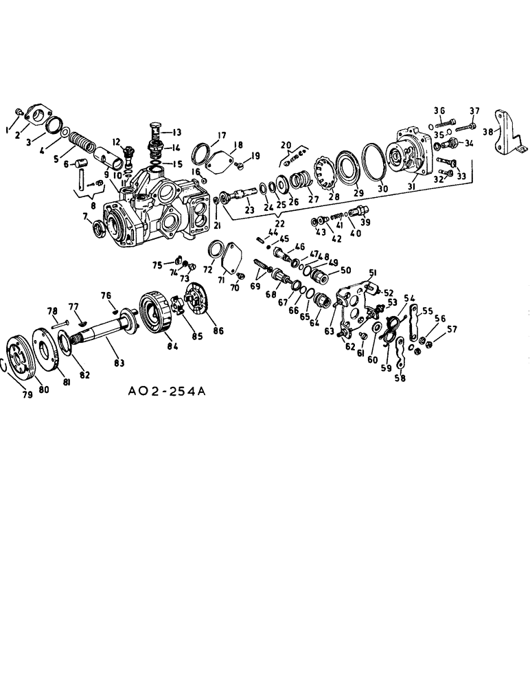 Схема запчастей Case IH 584 - (12-40) - FUEL INJECTION PUMP, BOSCH INJECTION C.R. PUMP Power