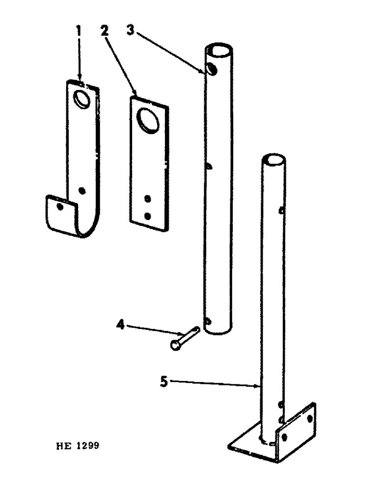 Схема запчастей Case IH 1850 - (C-29) - PARKING STAND ATTACHMENT 