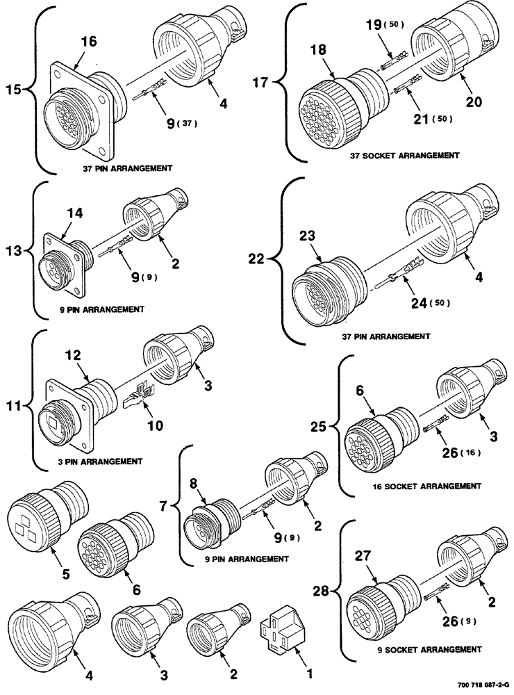 Схема запчастей Case IH RS561 - (04-030) - ELECTRICAL HARNESS SERVICE PARTS (06) - ELECTRICAL