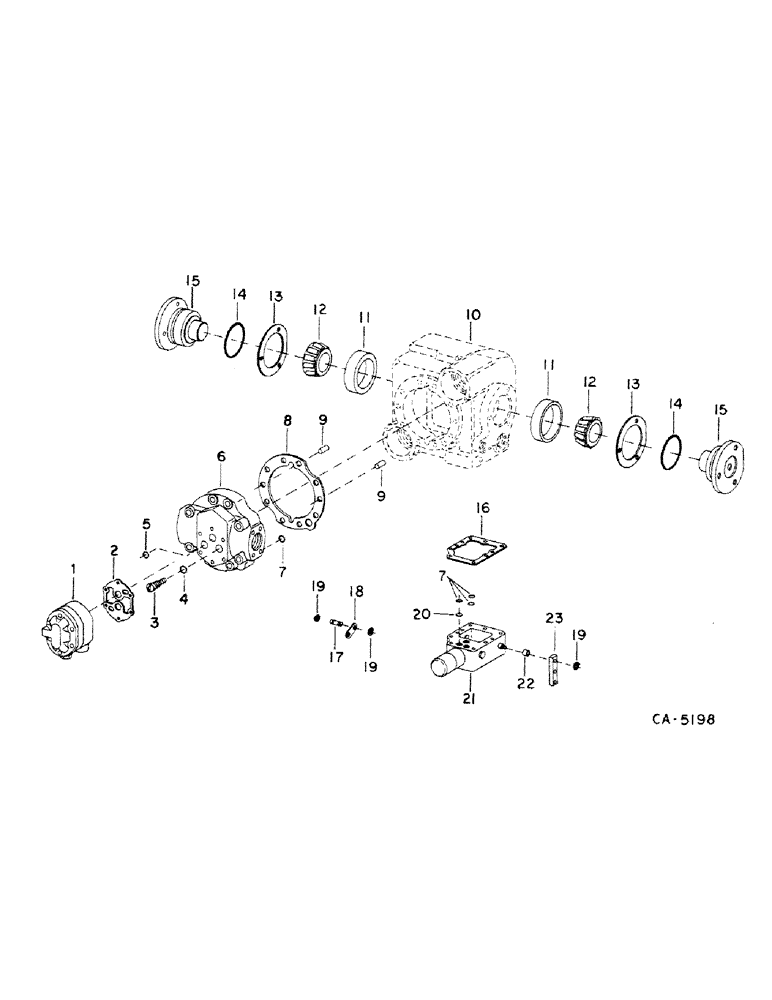 Схема запчастей Case IH 1460 - (10-22) - HYDRAULICS, HYDROSTATIC PUMP, VALVE BLOCK, SUNDSTRAND (07) - HYDRAULICS