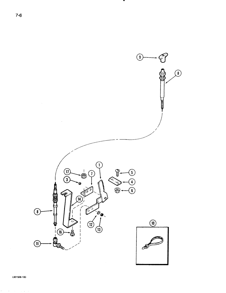 Схема запчастей Case IH 1620 - (7-06) - PARKING BRAKE (5.1) - BRAKES