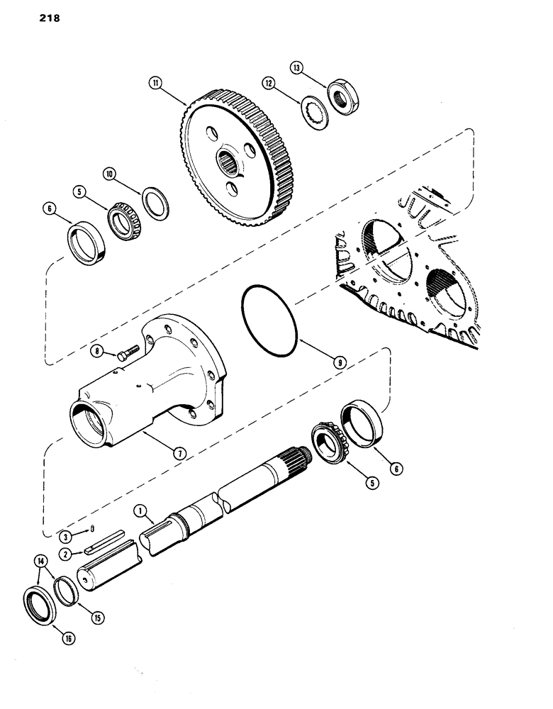 Схема запчастей Case IH 770 - (218) - REAR AXLE, 53-3/16" LONG (06) - POWER TRAIN