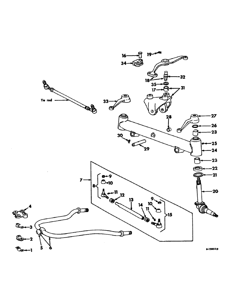 Схема запчастей Case IH 1456 - (14-03) - SUSPENSION, FRONT AXLE AND CONNECTIONS, INTERNATIONAL TRACTORS Suspension