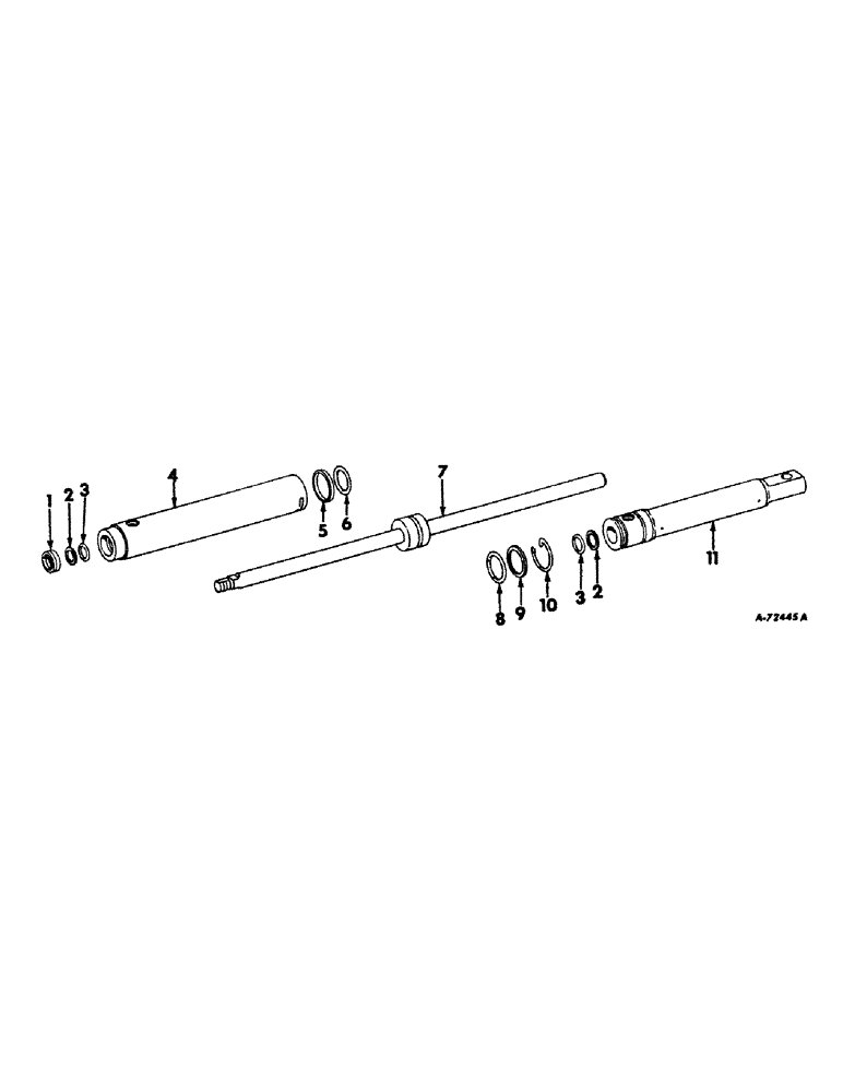 Схема запчастей Case IH 4100 - (J-11) - STEERING MECHANISM, POWER STEERING CYLINDER Steering Mechanism