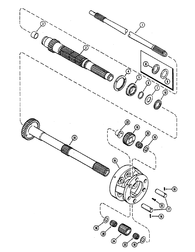 Схема запчастей Case IH 2390 - (6-186) - CLUTCH, PLANETARY (06) - POWER TRAIN