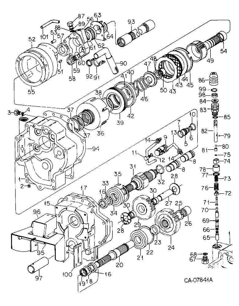 Схема запчастей Case IH 3488 - (07-29) - DRIVE TRAIN, INDEPENDENT POWER TAKE OFF, DUAL SPEED (04) - Drive Train