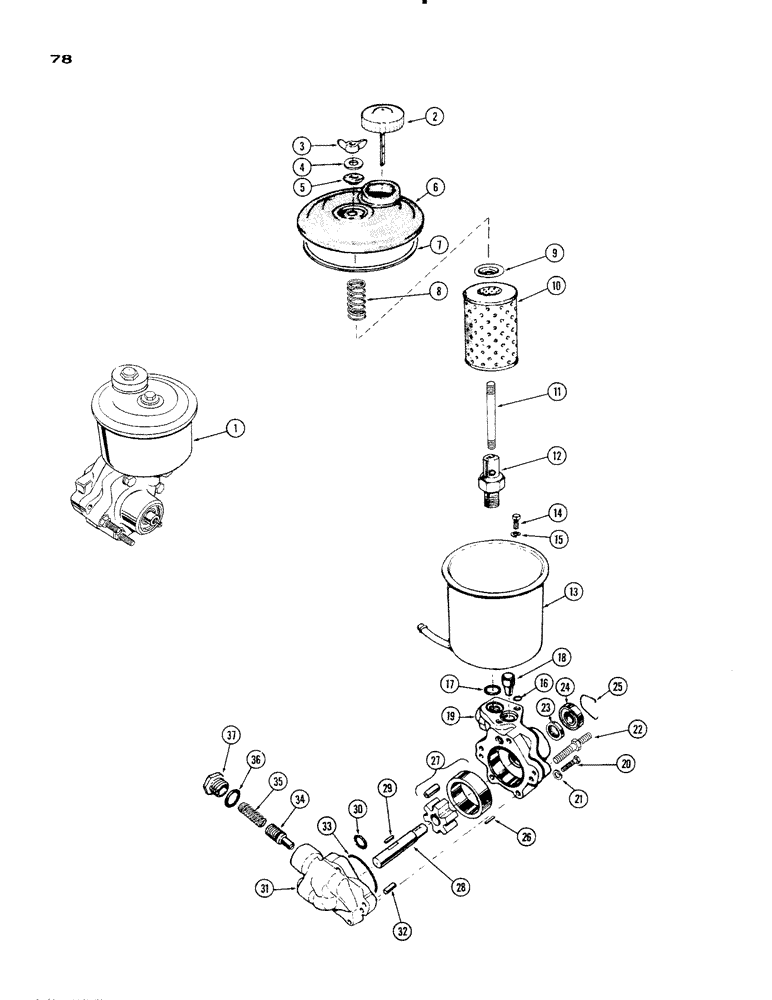 Схема запчастей Case IH 930-SERIES - (078) - A33059 POWER STEERING PUMP (05) - STEERING