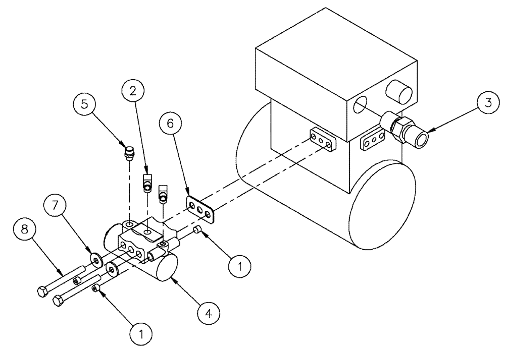 Схема запчастей Case IH TITAN 3520 - (07-001) - AIR COMPRESSOR GROUP Pneumatics