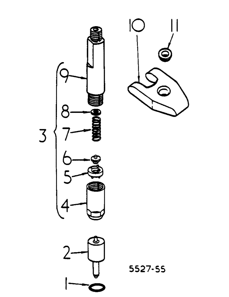 Схема запчастей Case IH 385 - (0G03-2) - INJECTION NOZZLE HOLDER AND NOZZLE Power