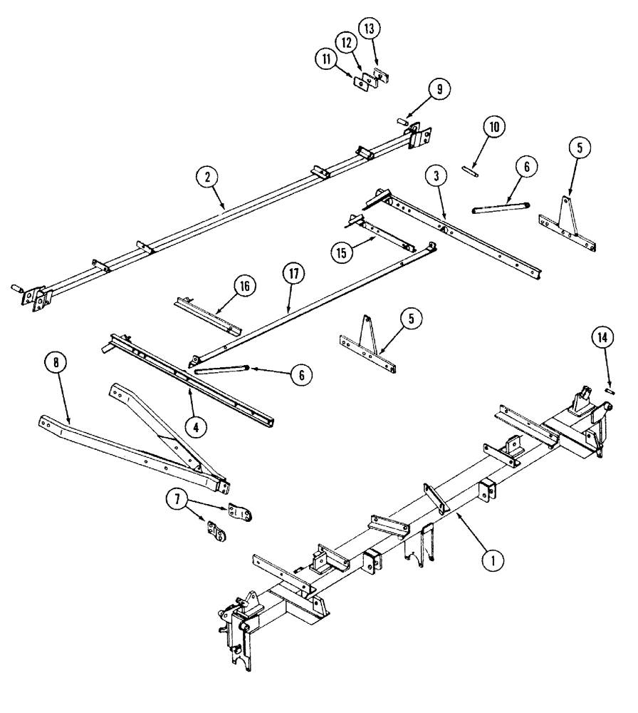 Схема запчастей Case IH 568 - (9-03) - MAIN FRAME, 8 ROW FOLDING (09) - CHASSIS/ATTACHMENTS