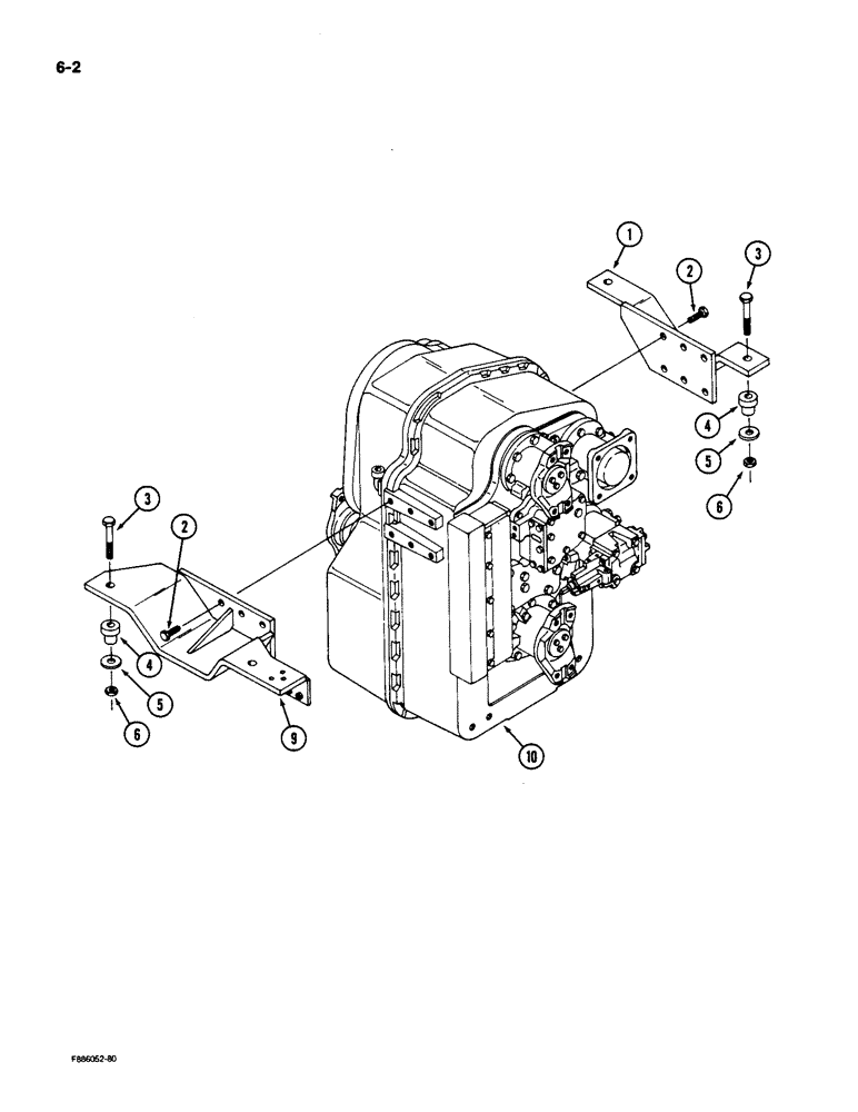 Схема запчастей Case IH 9170 - (6-02) - TRANSMISSION MOUNTING (06) - POWER TRAIN