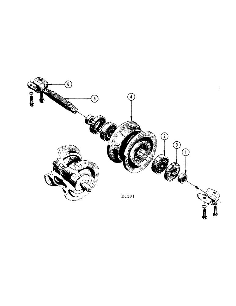 Схема запчастей Case IH 1010 - (300[A]) - TRACK ROLLERS (48) - TRACKS & TRACK SUSPENSION