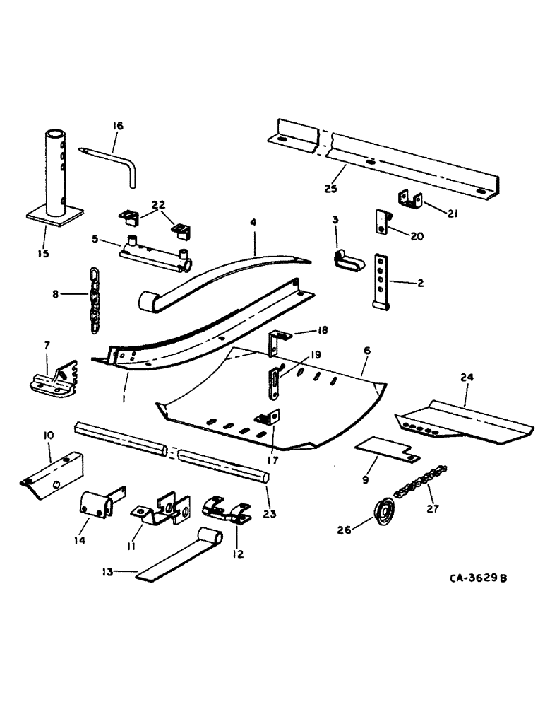 Схема запчастей Case IH 810 - (C-12) - GRAIN HEADER, HART CARTER FLOATING CUTTER BAR, FLOATING PARTS, S/N 19000 AND BELOW (58) - ATTACHMENTS/HEADERS