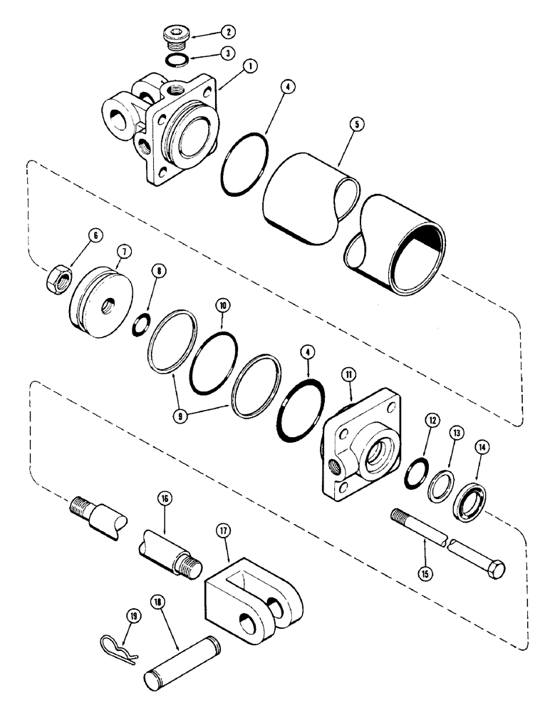 Схема запчастей Case IH DOT 23 - (28) - T56704 CYLINDER 