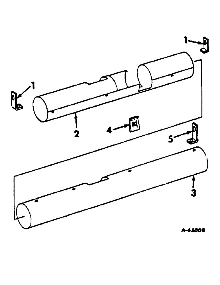 Схема запчастей Case IH 615 - (07-13) - DRIVE TRAIN, FINAL DRIVE SHAFT SHIELD, SERIAL NUMBER 12000 AND BELOW Drive Train