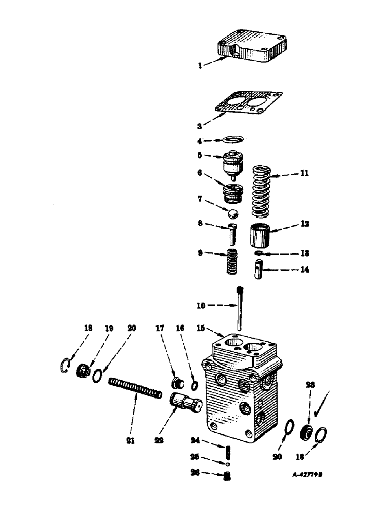 Схема запчастей Case IH 300 - (312) - HYDRAULIC SYSTEM, REGULATOR SAFETY AND FLOW CONTROL VALVE, CONTINUED (07) - HYDRAULIC SYSTEM