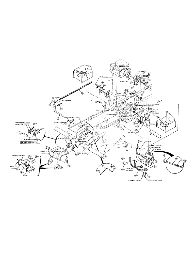 Схема запчастей Case IH 8540 - (34) - WIRE TWISTER ASSEMBLY (14) - BALE CHAMBER