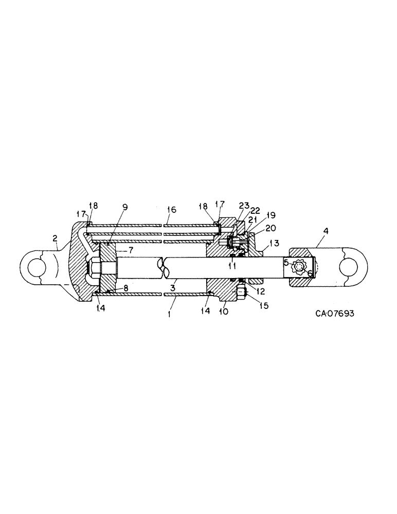 Схема запчастей Case IH 415 - (B-39) - HYDRAULIC CYLINDER 3-1/2 X 16 SV, IH 