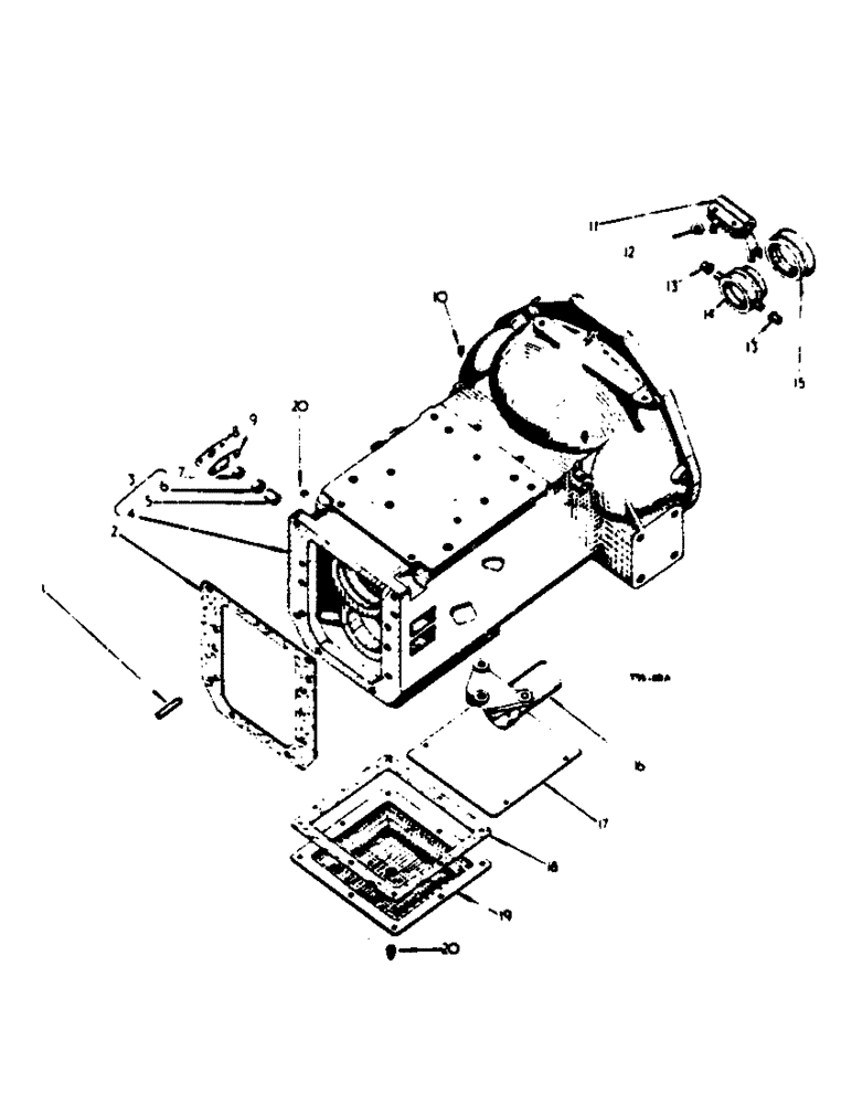 Схема запчастей Case IH 364 - (6-42) - ATTACHMENTS, FULL FORWARD AND REVERSE ATTACHMENT, CLUTCH HOUSING Attachments