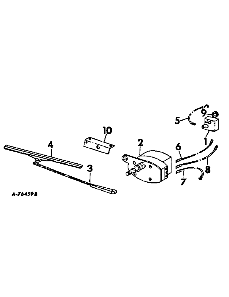 Схема запчастей Case IH 815 - (N-07) - PARTS, ACCESSORIES AND ATTACHMENTS, WINDSHIELD WIPER Accessories & Attachments