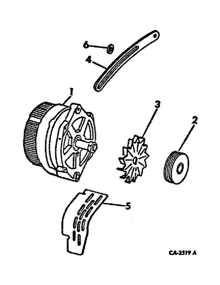 Схема запчастей Case IH 986 - (08-02) - ELECTRICAL, ALTERNATOR-GENERATOR MOUNTING (06) - ELECTRICAL