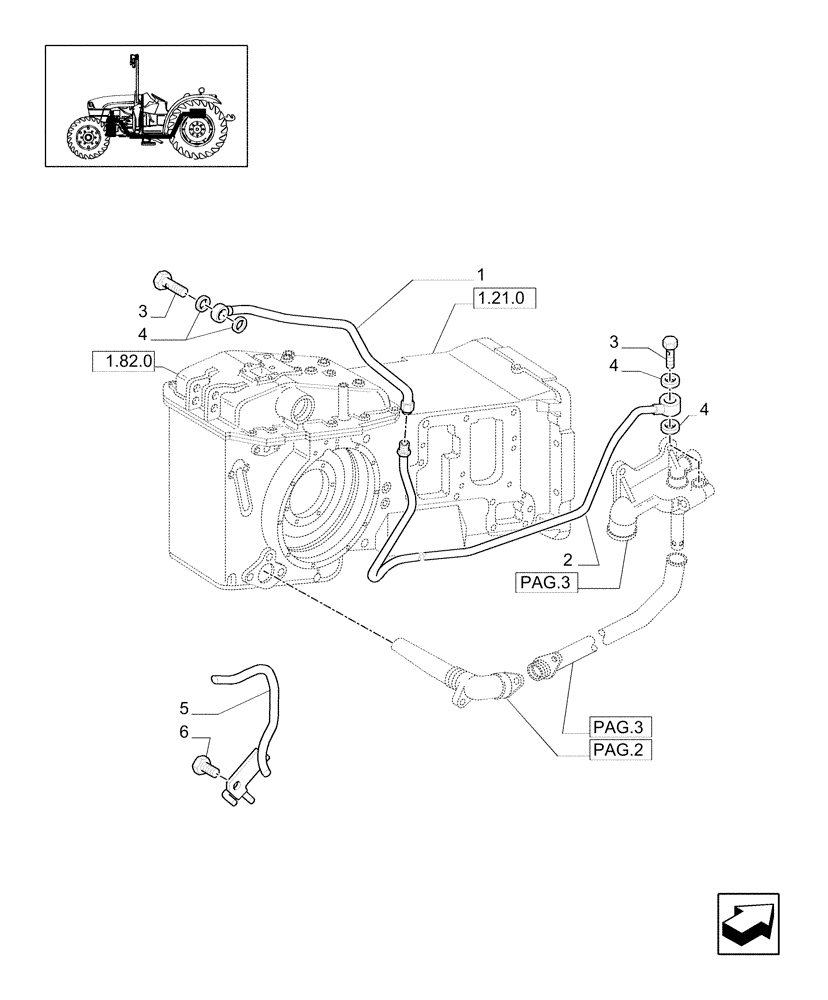 Схема запчастей Case IH JX1075C - (1.82.1[01]) - LIFTER, LINES (07) - HYDRAULIC SYSTEM