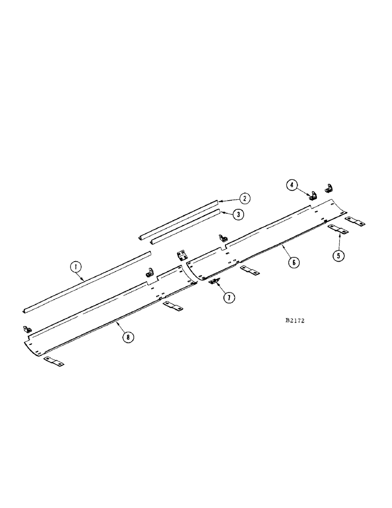 Схема запчастей Case IH 400 - (024[1]) - HEADER SKID ATTACHMENT (58) - ATTACHMENTS/HEADERS