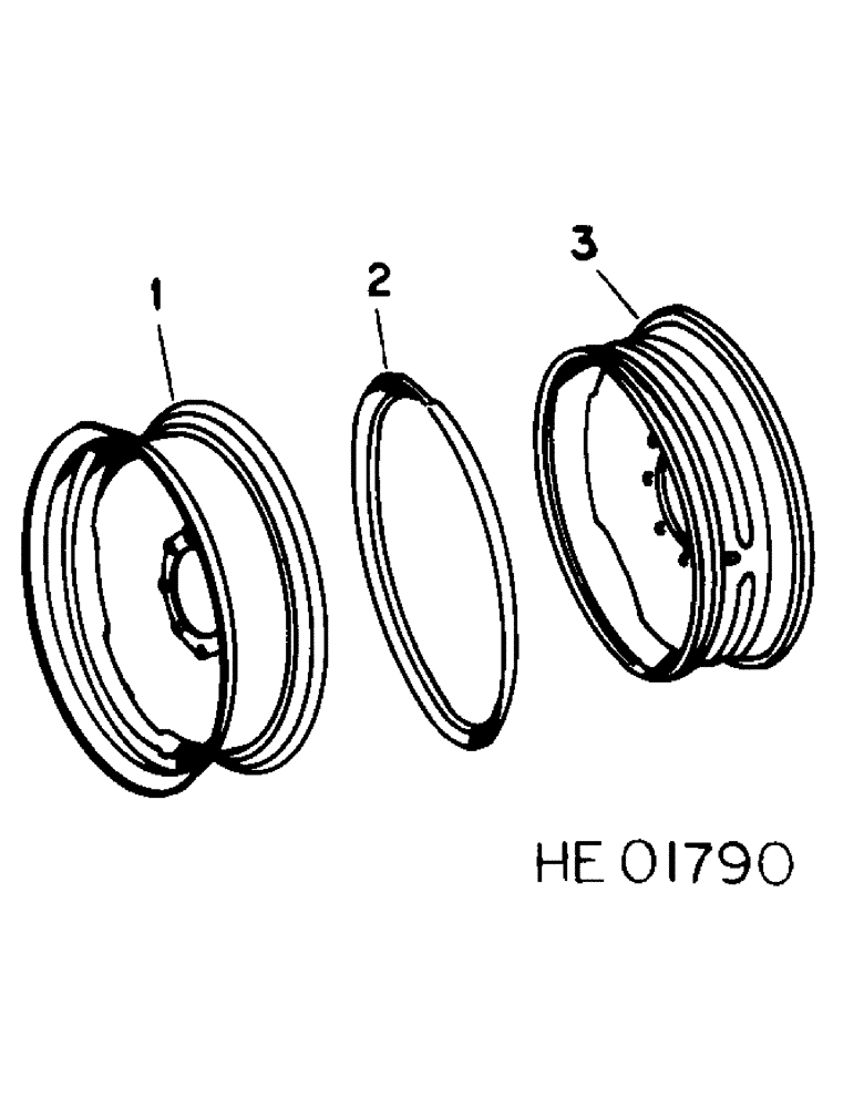 Схема запчастей Case IH 555 - (A-06) - PNEUMATIC WHEEL EQUIPMENT 