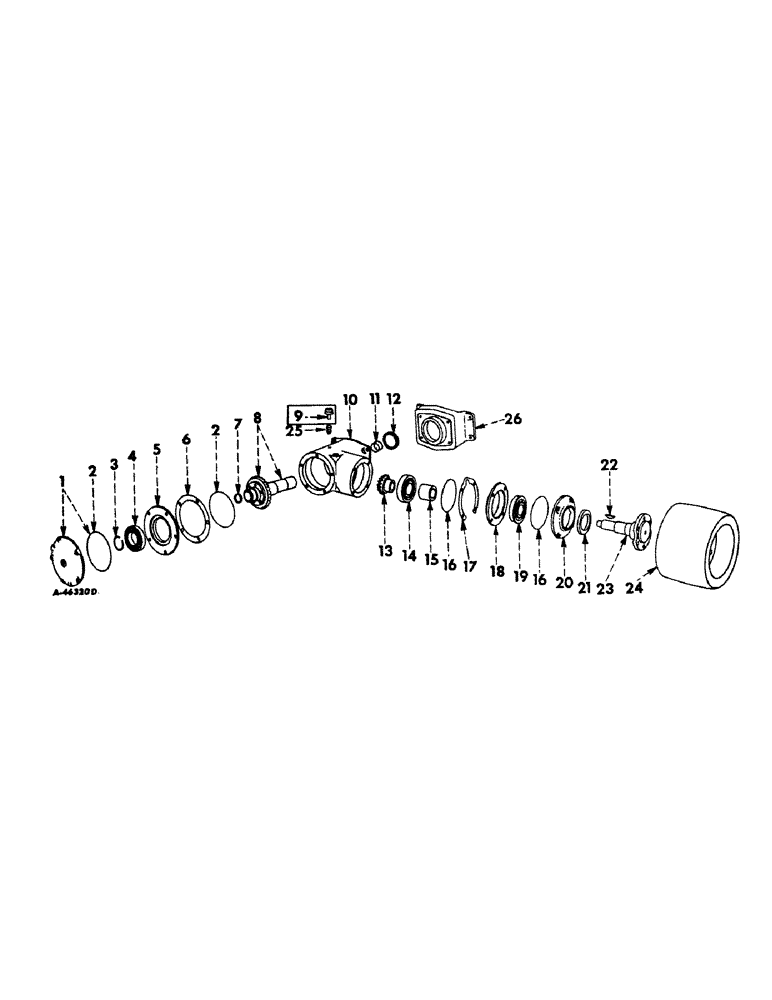 Схема запчастей Case IH 660 - (160) - REAR FRAME AND DRIVING MECHANISMS, REAR MOUNTED BELT PULLEY Rear Frame & Driving Mechanisms