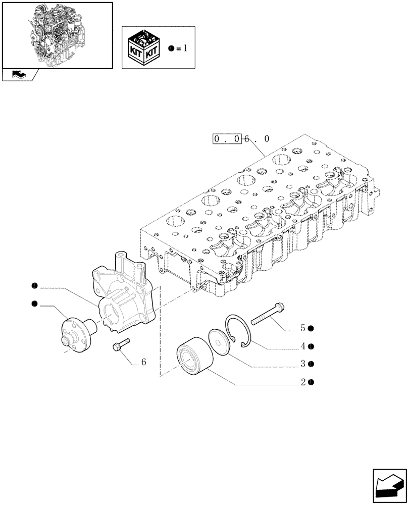 Схема запчастей Case IH FARMALL 85N - (0.34.9) - BELT PULLEY DRIVE & COVER (01) - ENGINE