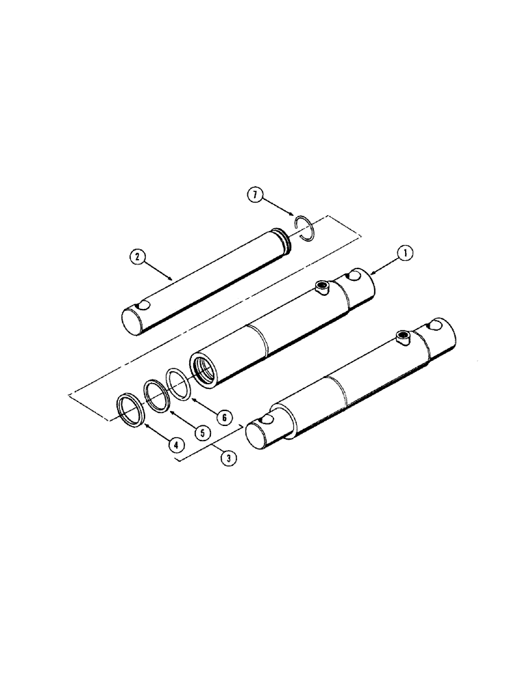 Схема запчастей Case IH 655 - (48[A]) - FH842435 HYDRAULIC CYLINDER 