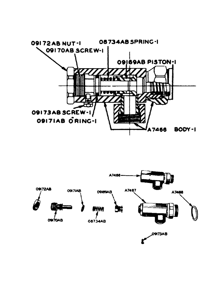 Схема запчастей Case IH 800 - (195) - CYLINDER SPEED REGULATOR, FOR TRACTORS WITH EAGLE HITCH (08) - HYDRAULICS