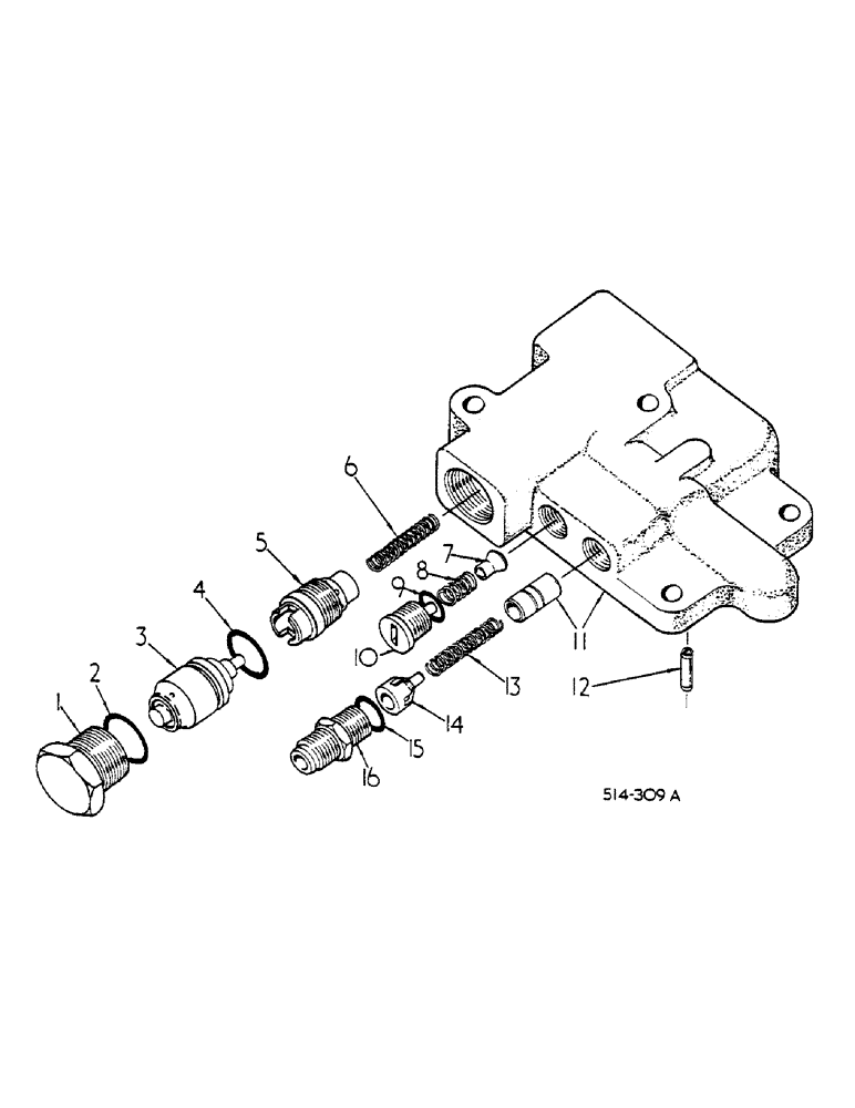 Схема запчастей Case IH 585 - (10-046) - UNLOADING AND FLOW CONTROL VALVE (07) - HYDRAULICS