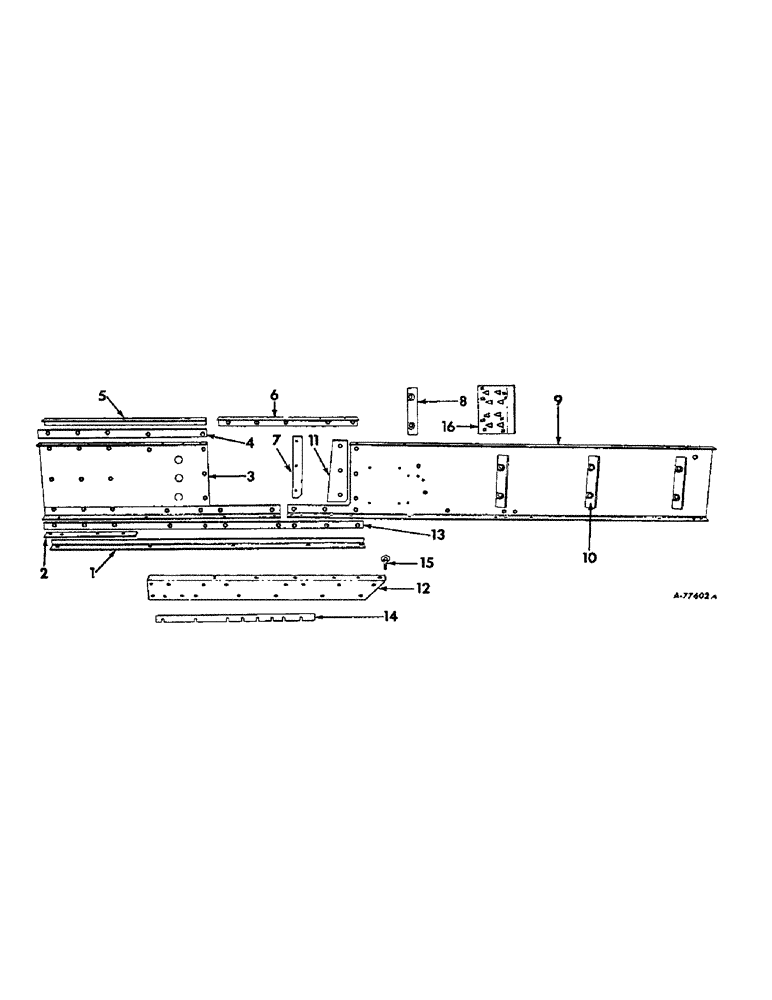 Схема запчастей Case IH 57 - (A-10) - RIGHT BALE CHAMBER SIDE 