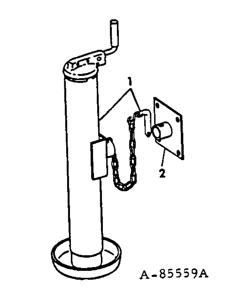 Схема запчастей Case IH 56-SERIES - (N-16) - JACK ATTACHMENT, FOR ALL TWO AND FOUR ROW PLANTERS, FOR SIX 