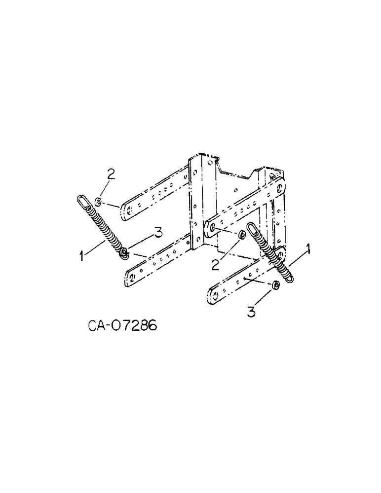 Схема запчастей Case IH 800 - (07-41) - SEED HANDLING, PRESSURE SPRING ATTACHMENT, UNITS F, G, K, L, M, N, P, Q, T, AA, AND AB, ONE PER ROW (09) - CHASSIS/ATTACHMENTS