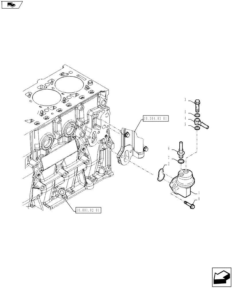 Схема запчастей Case IH FARMALL 65A - (10.210.01[01]) - FUEL PUMP (10) - ENGINE