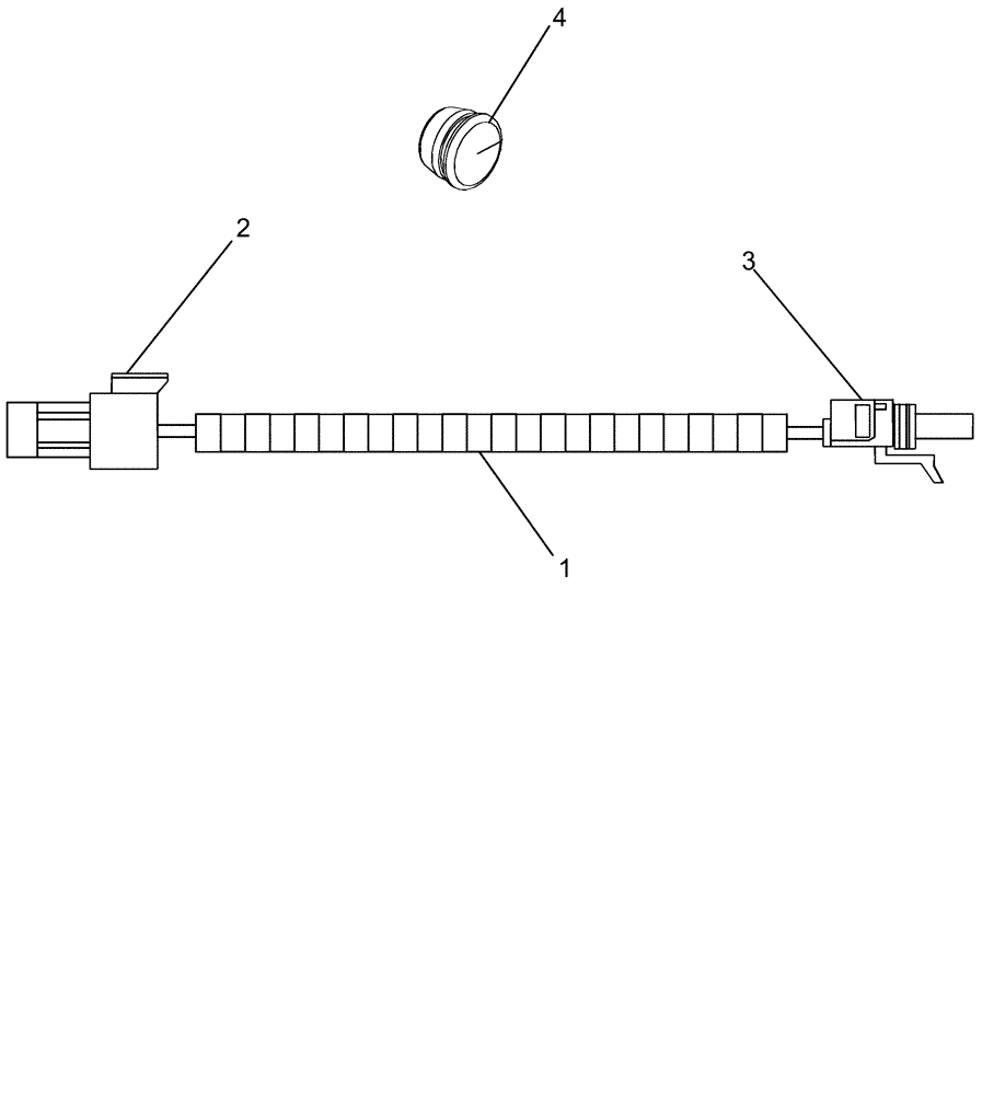 Схема запчастей Case IH 635 - (55.100.09) - HARNESS, DRUM HEIGHT SENSOR WITH EDHC (55) - ELECTRICAL SYSTEMS