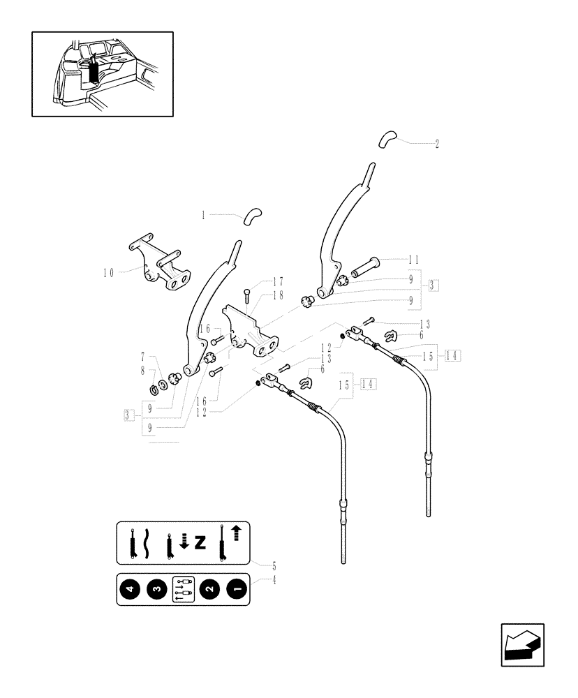 Схема запчастей Case IH MXU115 - (1.96.2/22) - (VAR.011-012-013-014) 3 REMOTES (1 NC + 2 CONFIG) - CONTROL VALVE (10) - OPERATORS PLATFORM/CAB