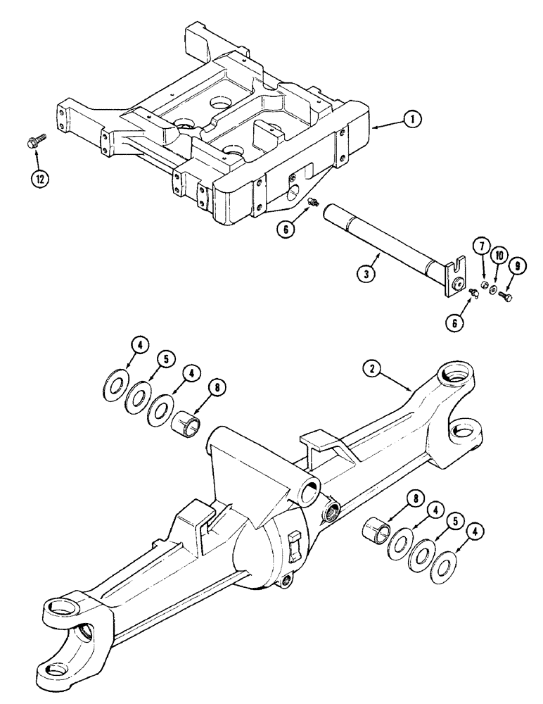 Схема запчастей Case IH 2096 - (5-122) - FRONT AXLE AND SUPPORT, MFD TRACTORS (05) - STEERING