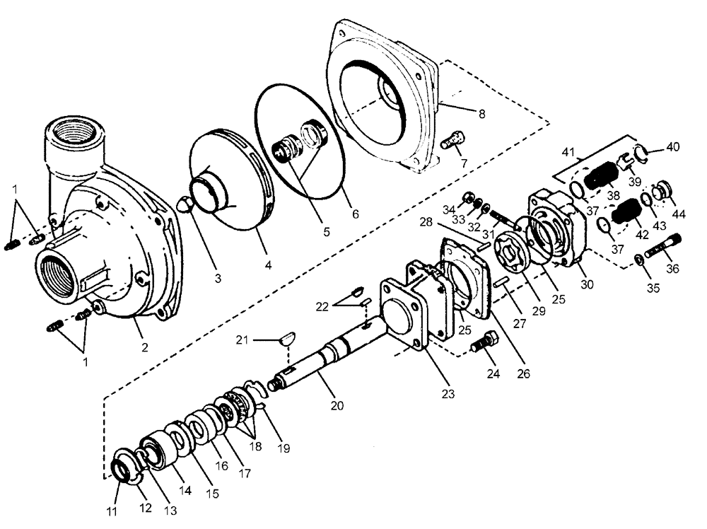 Схема запчастей Case IH PATRIOT WT - (09-002) - LIQUID PUMP SEAL & GEROTER KITS Liquid Plumbing