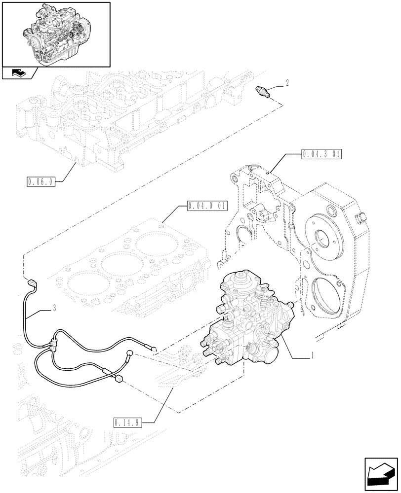 Схема запчастей Case IH F4GE9684R J602 - (0.14.0[01]) - INJECTION PUMP (2855728) 