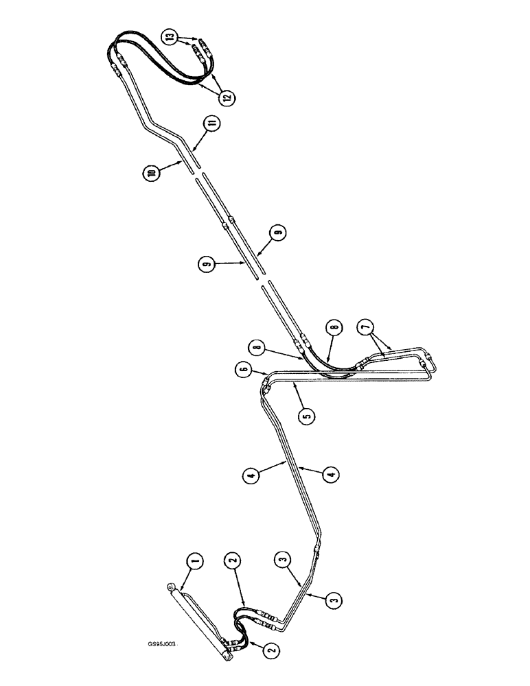 Схема запчастей Case IH 1682 - (1-12) - PICTORIAL INDEX, UNLOADER SWING HYDRAULICS (00) - PICTORIAL INDEX