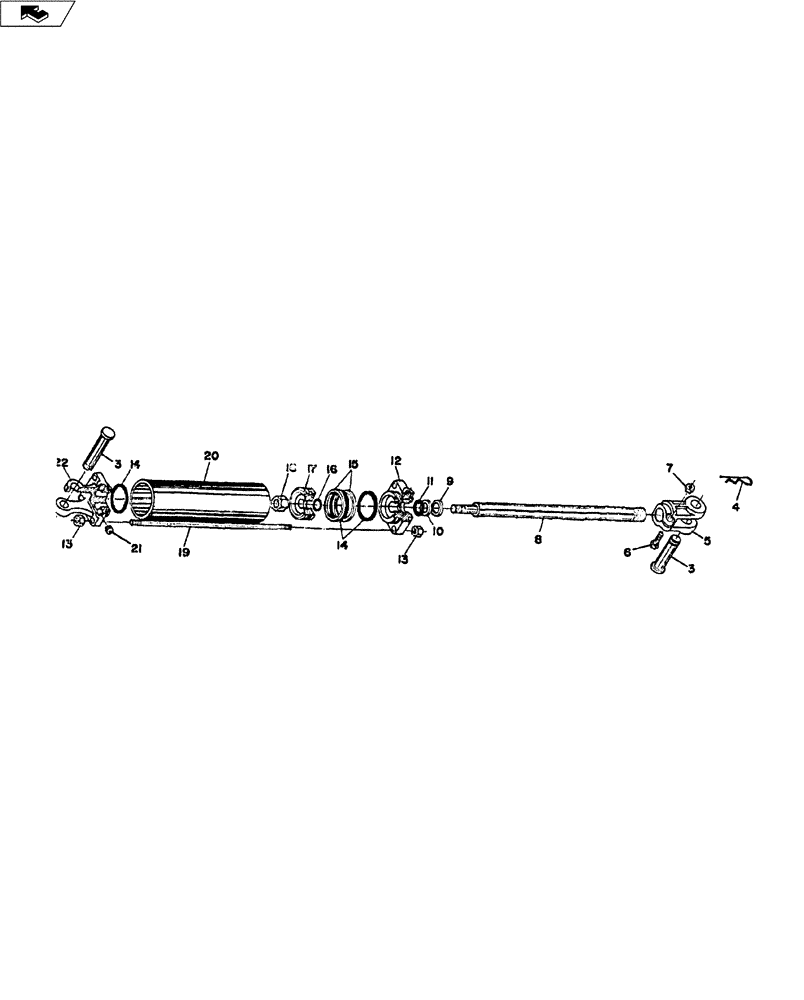 Схема запчастей Case IH 9000 SERIES - (35.100.04) - HYDRAULIC CYLINDER ASSEMBLY (35) - HYDRAULIC SYSTEMS