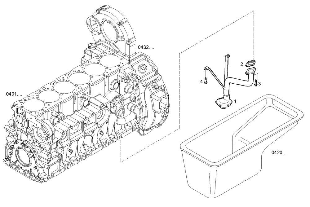 Схема запчастей Case IH F2CE9684M E006 - (3050.030) - SUCTION STRAINER 